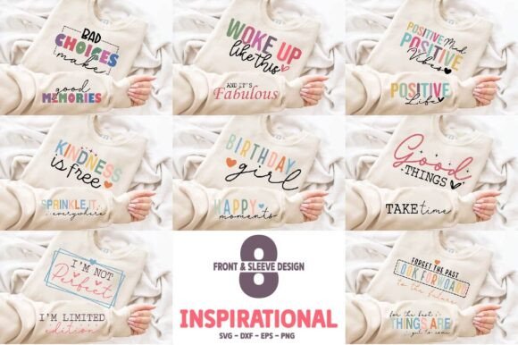 Boho Inspirational Sleeve SVG Bundle for Graphics and Crafts