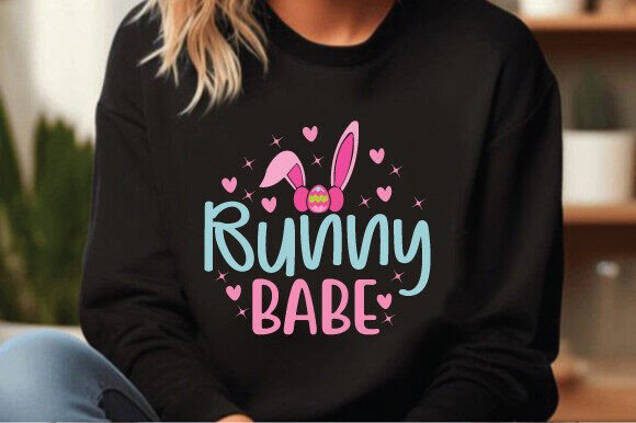 Bunny Babe SVG PNG Quotes: A Charming Easter Graphics Asset for Crafts