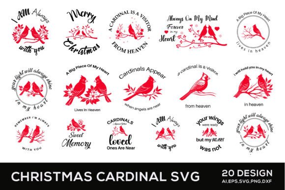 Christmas Cardinal SVG Bundle: A Versatile Graphics Asset for Crafts