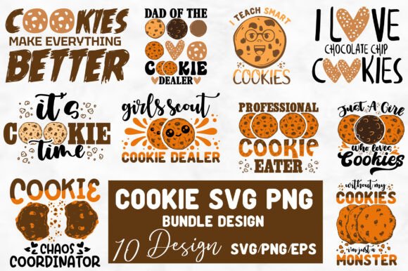 Cookie SVG PNG Bundle: A Sweet Addition for Local Business Graphics