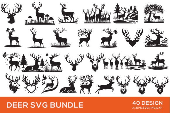 Deer SVG Bundle: A Versatile Graphics Asset for Crafts