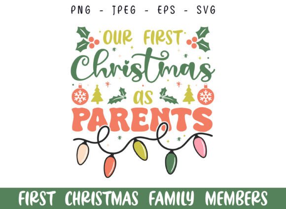 First Merry Christmas As Parents SVG: A Heartwarming Design