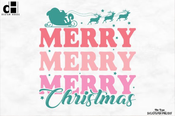 Merry Christmas SVG PNG Design for Creative Crafts