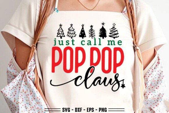 Pop Pop Claus Svg: A Festive Graphic for Local Crafts