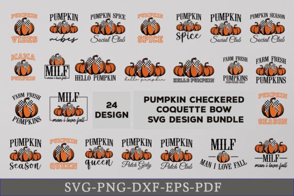 Pumpkin Coquette Bow SVG for Fall Crafts and Graphics