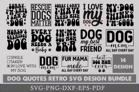 Retro Funny Dog Quotes SVG: A Crafts and Graphics Must-Have