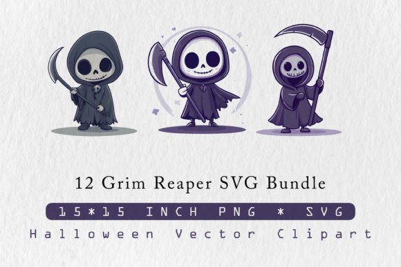 Review: Cute Grim Reaper SVG Bundle for Creative Crafts & Graphics