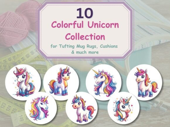 Unicorn Collection Graphics: A Magical Asset for Crafts and Content